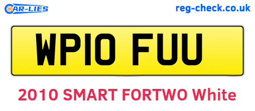 WP10FUU are the vehicle registration plates.
