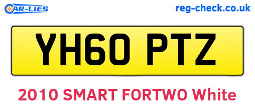 YH60PTZ are the vehicle registration plates.