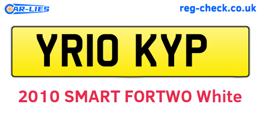 YR10KYP are the vehicle registration plates.