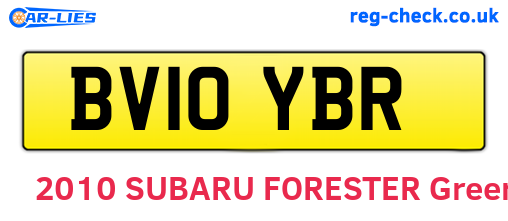 BV10YBR are the vehicle registration plates.