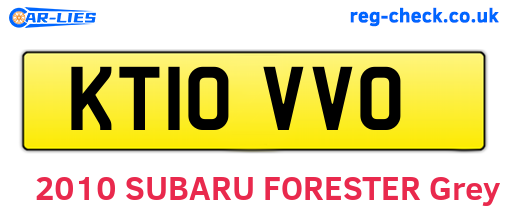 KT10VVO are the vehicle registration plates.