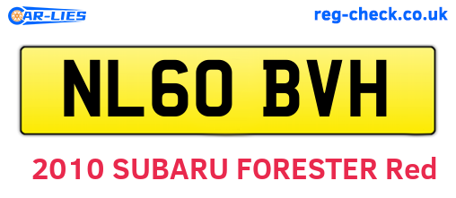 NL60BVH are the vehicle registration plates.
