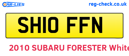 SH10FFN are the vehicle registration plates.