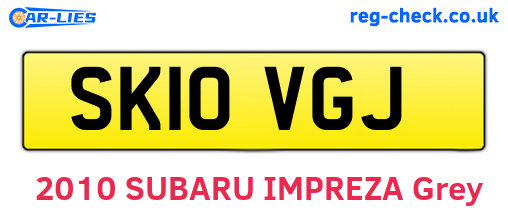 SK10VGJ are the vehicle registration plates.