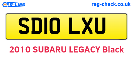 SD10LXU are the vehicle registration plates.
