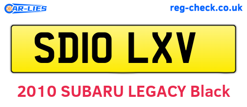 SD10LXV are the vehicle registration plates.