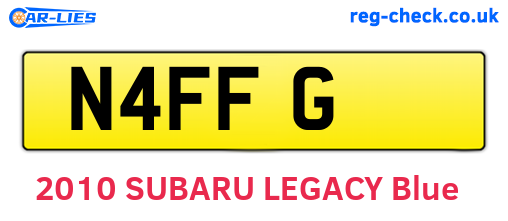 N4FFG are the vehicle registration plates.