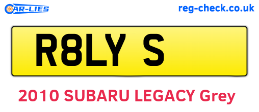 R8LYS are the vehicle registration plates.