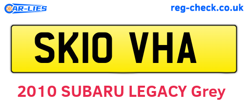 SK10VHA are the vehicle registration plates.