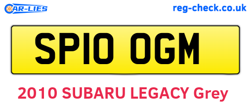 SP10OGM are the vehicle registration plates.