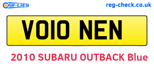 VO10NEN are the vehicle registration plates.