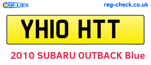 YH10HTT are the vehicle registration plates.