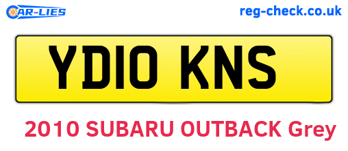 YD10KNS are the vehicle registration plates.