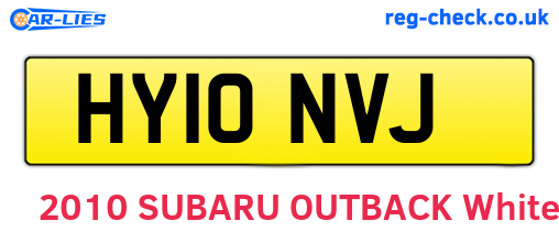 HY10NVJ are the vehicle registration plates.