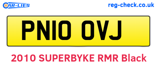 PN10OVJ are the vehicle registration plates.