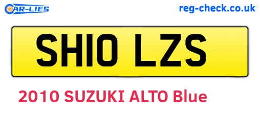 SH10LZS are the vehicle registration plates.