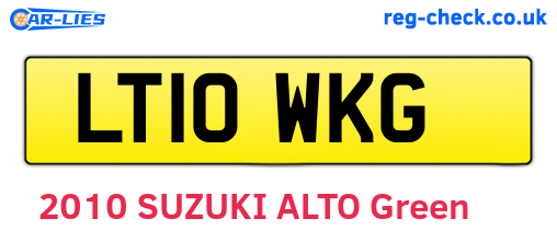 LT10WKG are the vehicle registration plates.