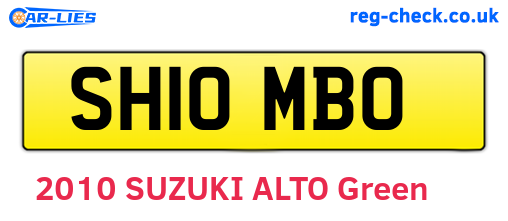 SH10MBO are the vehicle registration plates.