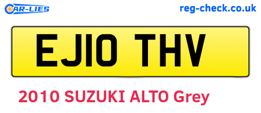 EJ10THV are the vehicle registration plates.