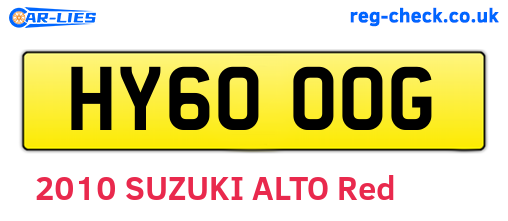 HY60OOG are the vehicle registration plates.