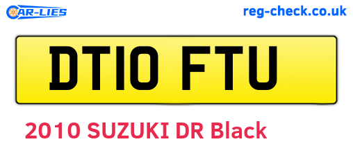 DT10FTU are the vehicle registration plates.