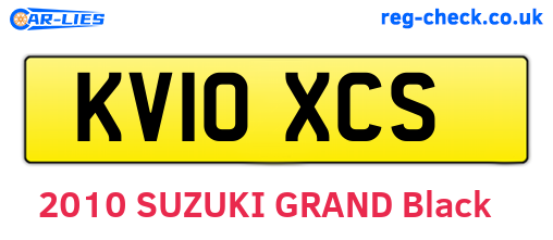 KV10XCS are the vehicle registration plates.
