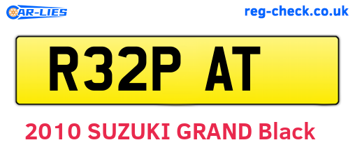 R32PAT are the vehicle registration plates.