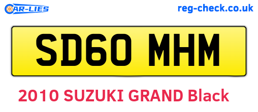 SD60MHM are the vehicle registration plates.