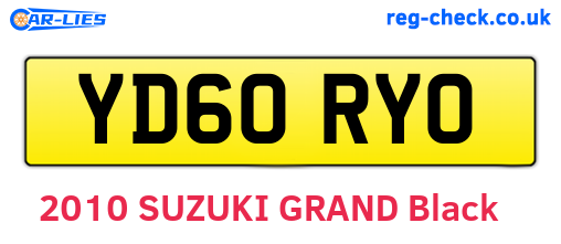 YD60RYO are the vehicle registration plates.