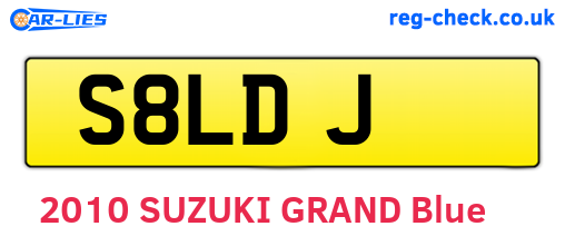 S8LDJ are the vehicle registration plates.