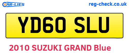 YD60SLU are the vehicle registration plates.