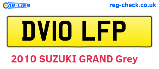 DV10LFP are the vehicle registration plates.