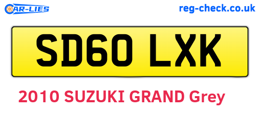 SD60LXK are the vehicle registration plates.