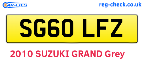 SG60LFZ are the vehicle registration plates.