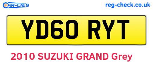 YD60RYT are the vehicle registration plates.