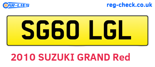 SG60LGL are the vehicle registration plates.
