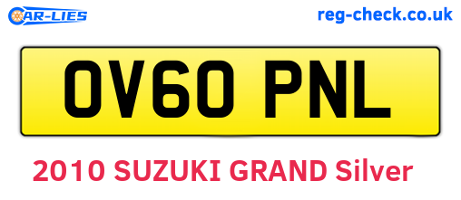 OV60PNL are the vehicle registration plates.