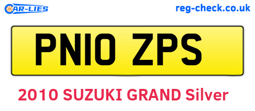 PN10ZPS are the vehicle registration plates.