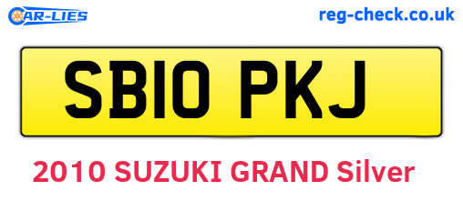 SB10PKJ are the vehicle registration plates.