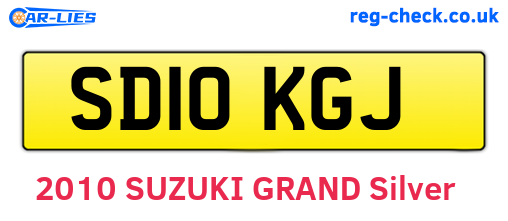 SD10KGJ are the vehicle registration plates.