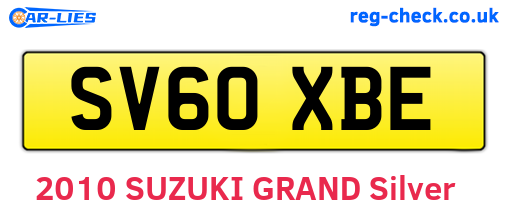 SV60XBE are the vehicle registration plates.