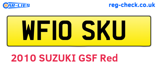 WF10SKU are the vehicle registration plates.