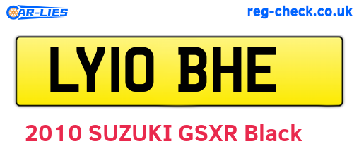 LY10BHE are the vehicle registration plates.