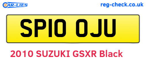 SP10OJU are the vehicle registration plates.