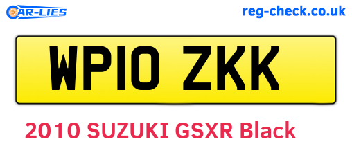 WP10ZKK are the vehicle registration plates.