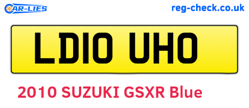 LD10UHO are the vehicle registration plates.