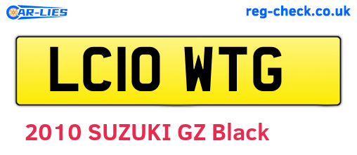 LC10WTG are the vehicle registration plates.