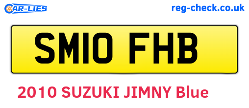 SM10FHB are the vehicle registration plates.