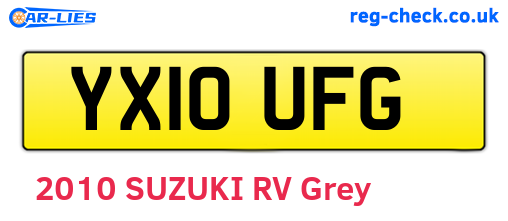 YX10UFG are the vehicle registration plates.