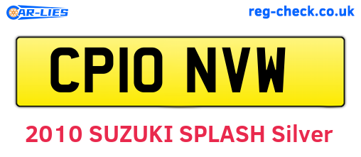 CP10NVW are the vehicle registration plates.